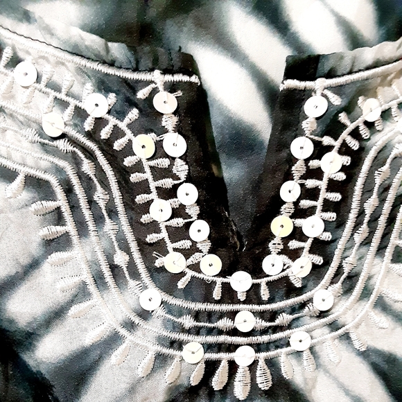 SILK Tie-Dye Print Tunic Top NWOT - Picture 2 of 11